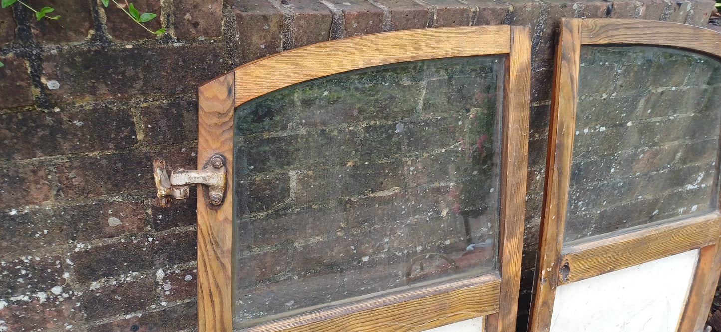 Pair of Classic Iconic Vintage Morris Minor Elm Back Doors Automobilia Statement Decoration.