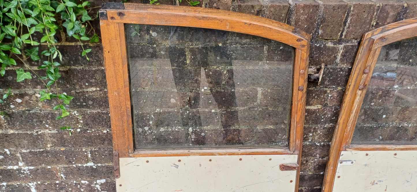 Pair of Classic Iconic Vintage Morris Minor Elm Back Doors Automobilia Statement Decoration.