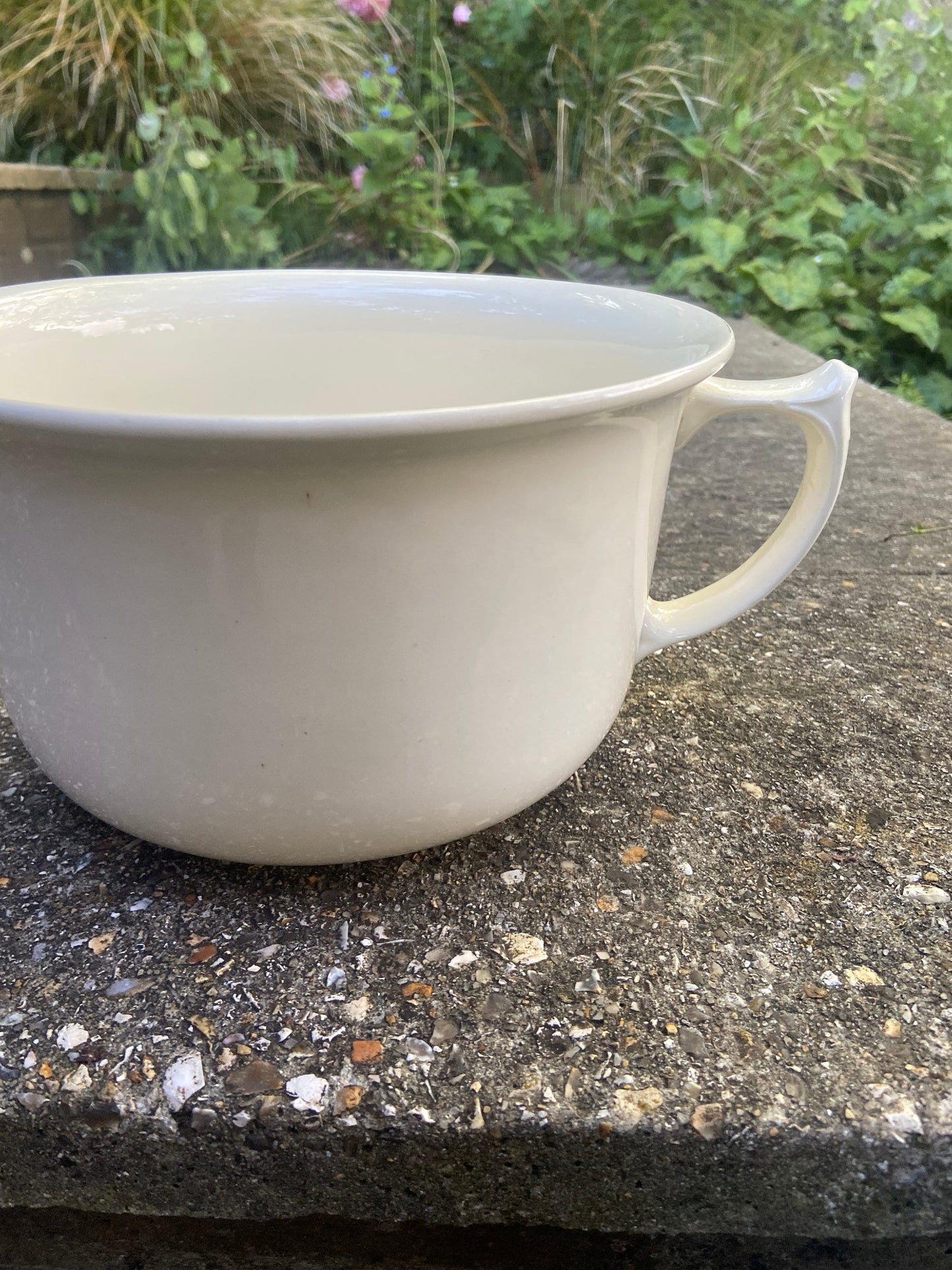 Vintage Chamber Pot, Indoor Planter, Po! Potty, antique pot, china plant pot, ceramic potty, indoor planter 1920s 30s