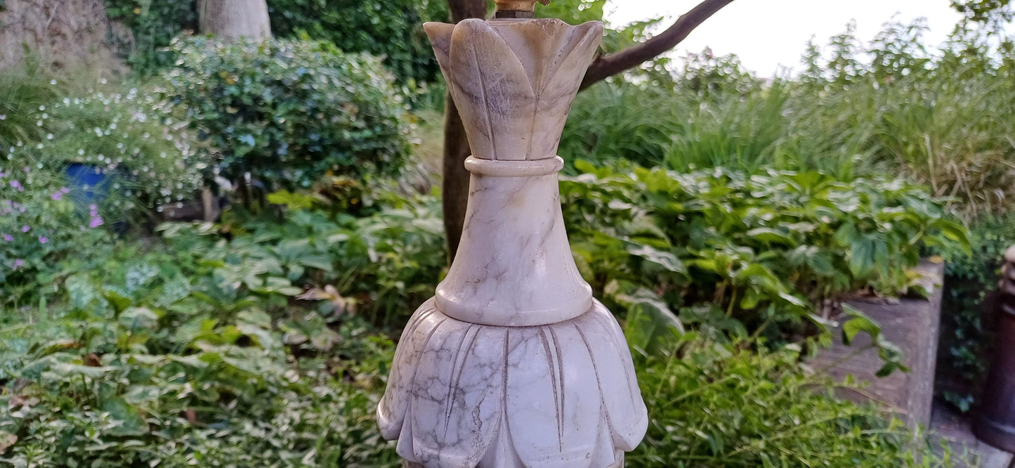 Huge Impressive Marble 1960s Table Lamp
