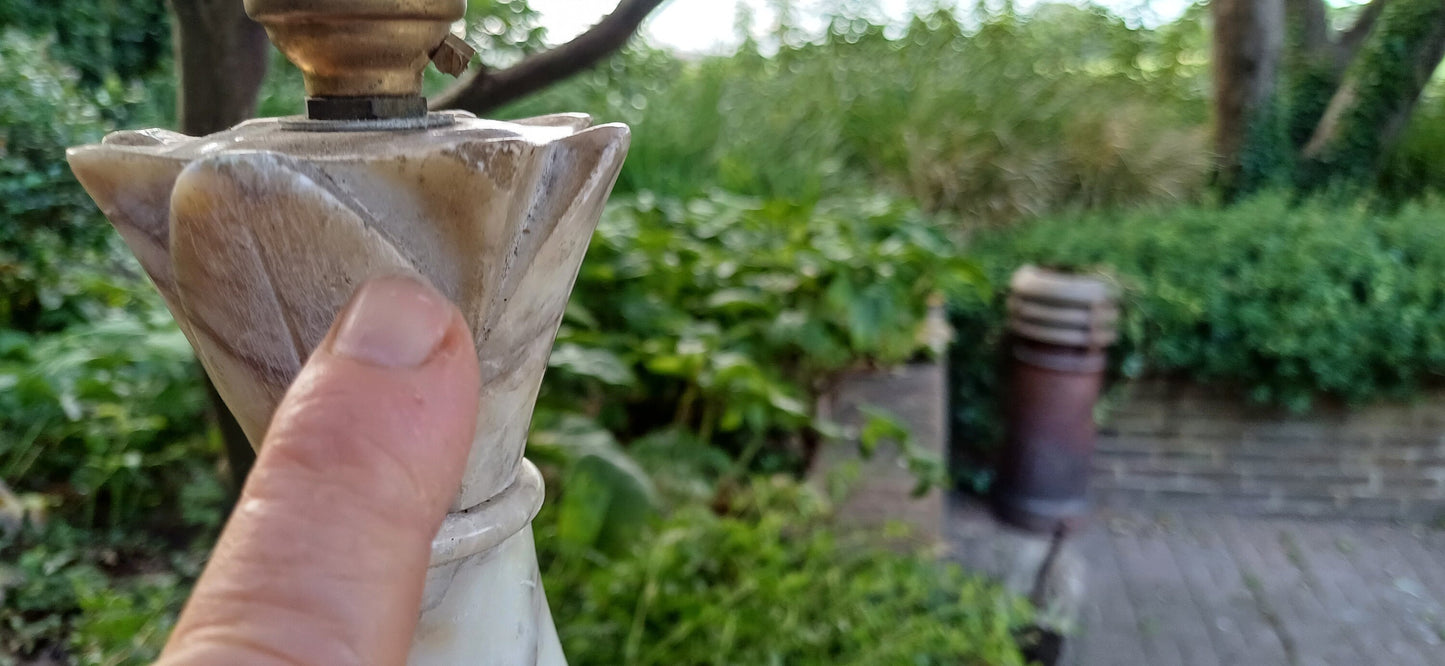 Huge Impressive Marble 1960s Table Lamp
