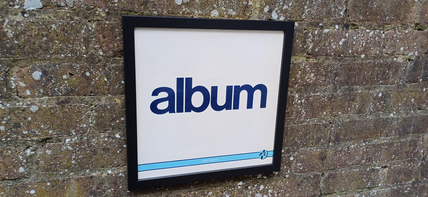 PiL Public Image ltd Album Genuine Original Framed Glazed Album Cover Pop Art Memorabilia.