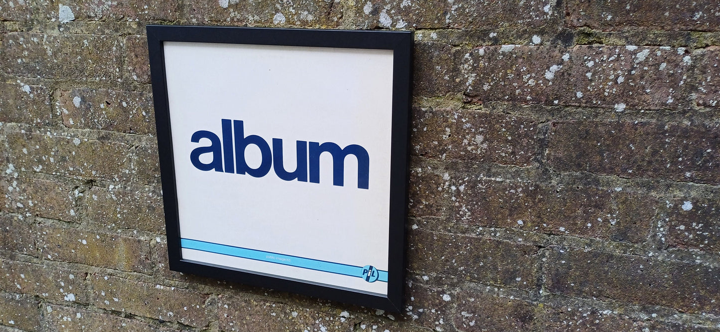 PiL Public Image ltd Album Genuine Original Framed Glazed Album Cover Pop Art Memorabilia.