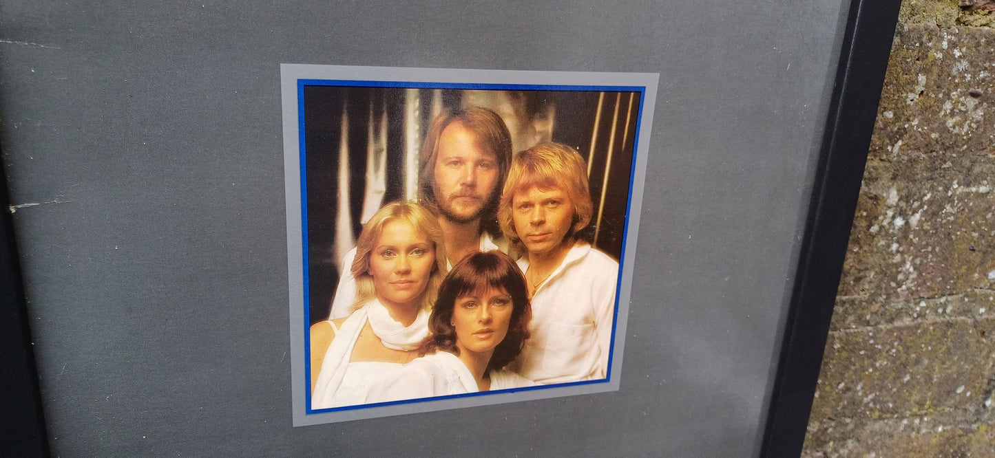 Abba Greatest Hits Genuine Original Framed Glazed Album Cover Pop Art Memorabilia.