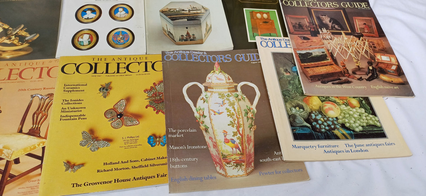 Collection Set of Vintage 80s Quality Sotheby Lot Catalogues and Collector Magazines
