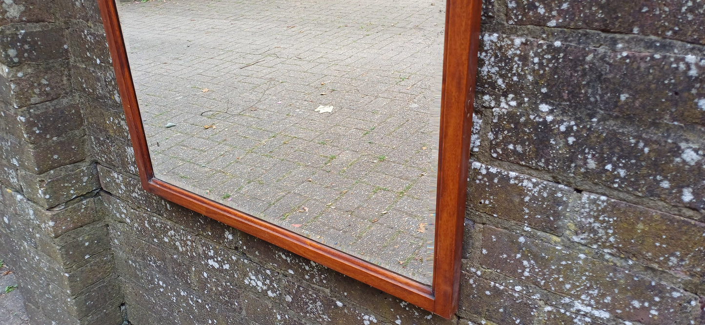 Vintage Shaped Mahogany Early 20th Century Wall Mirror
