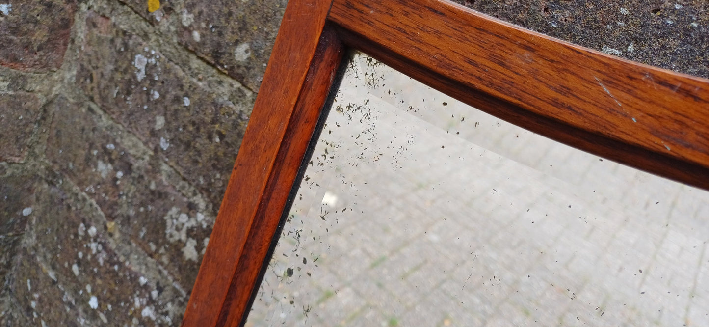Vintage Shaped Mahogany Early 20th Century Wall Mirror