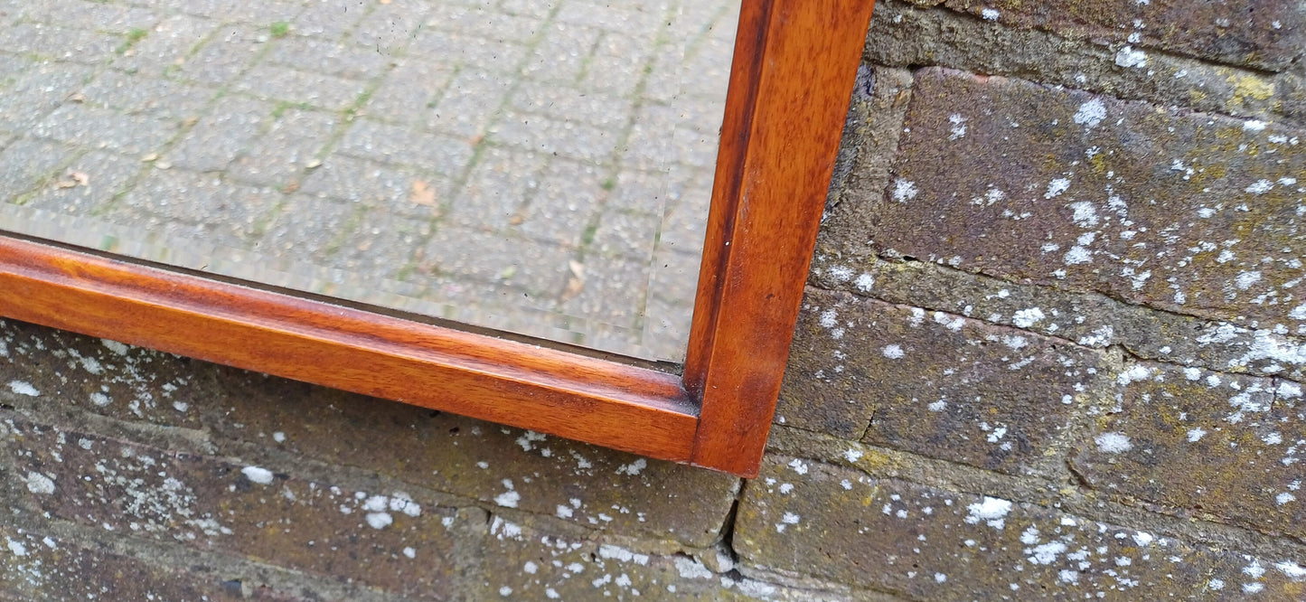 Vintage Shaped Mahogany Early 20th Century Wall Mirror