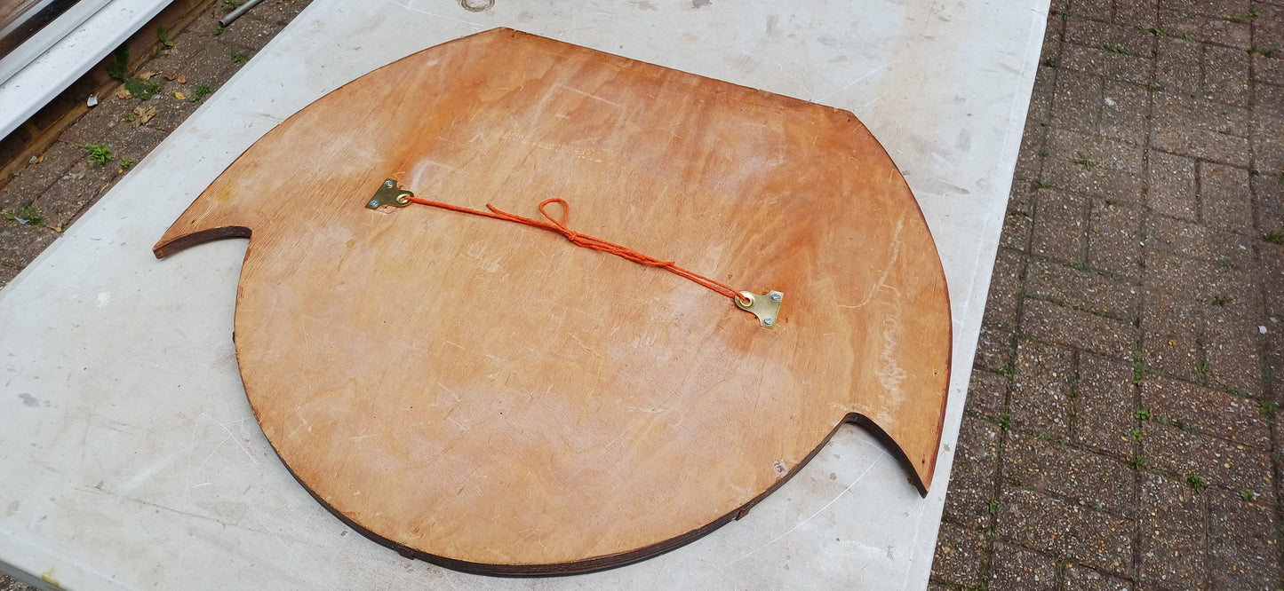 Vintage Retro Art Deco Wall Mirror. Shaped.