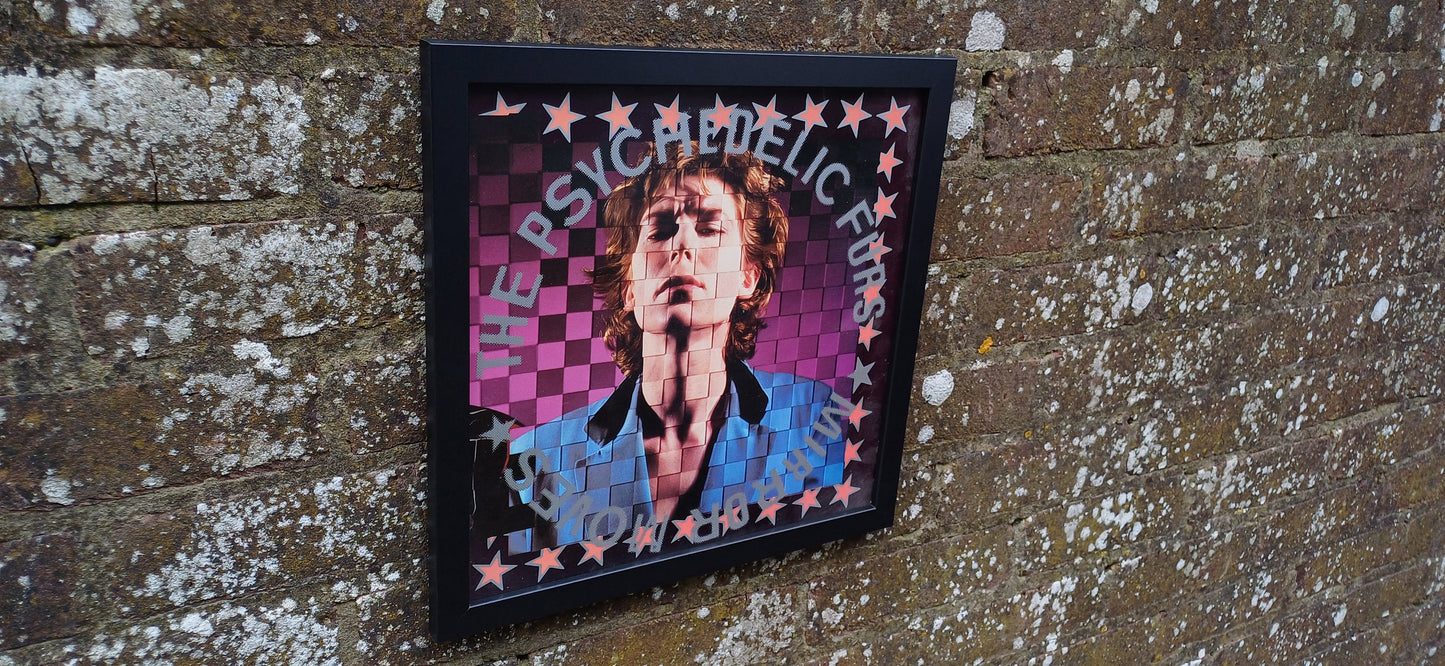 Psychedelic Furs Mirror Moves Genuine Original Framed Glazed Album Cover Pop Art Memorabilia.