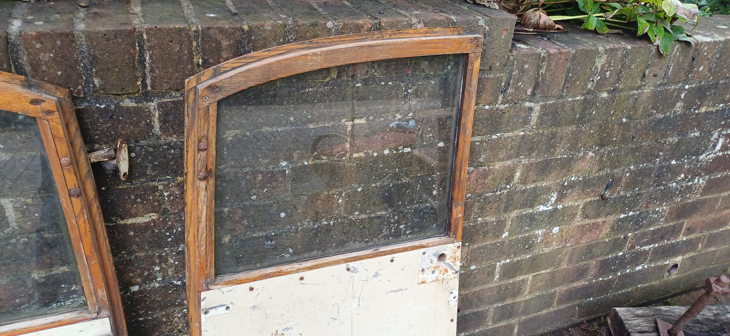 Pair of Classic Iconic Vintage Morris Minor Elm Back Doors Automobilia Statement Decoration.