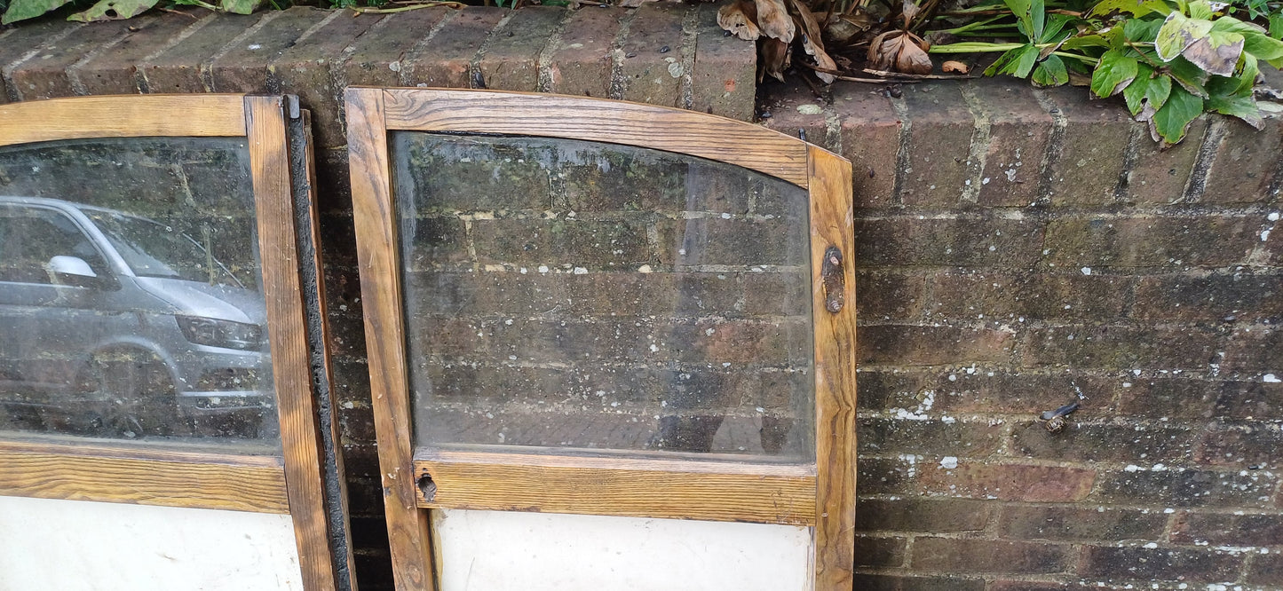 Pair of Classic Iconic Vintage Morris Minor Elm Back Doors Automobilia Statement Decoration.