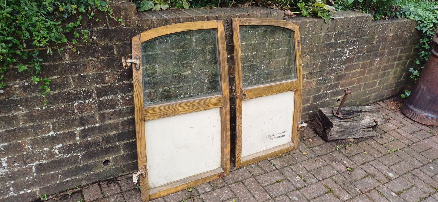 Pair of Classic Iconic Vintage Morris Minor Elm Back Doors Automobilia Statement Decoration.