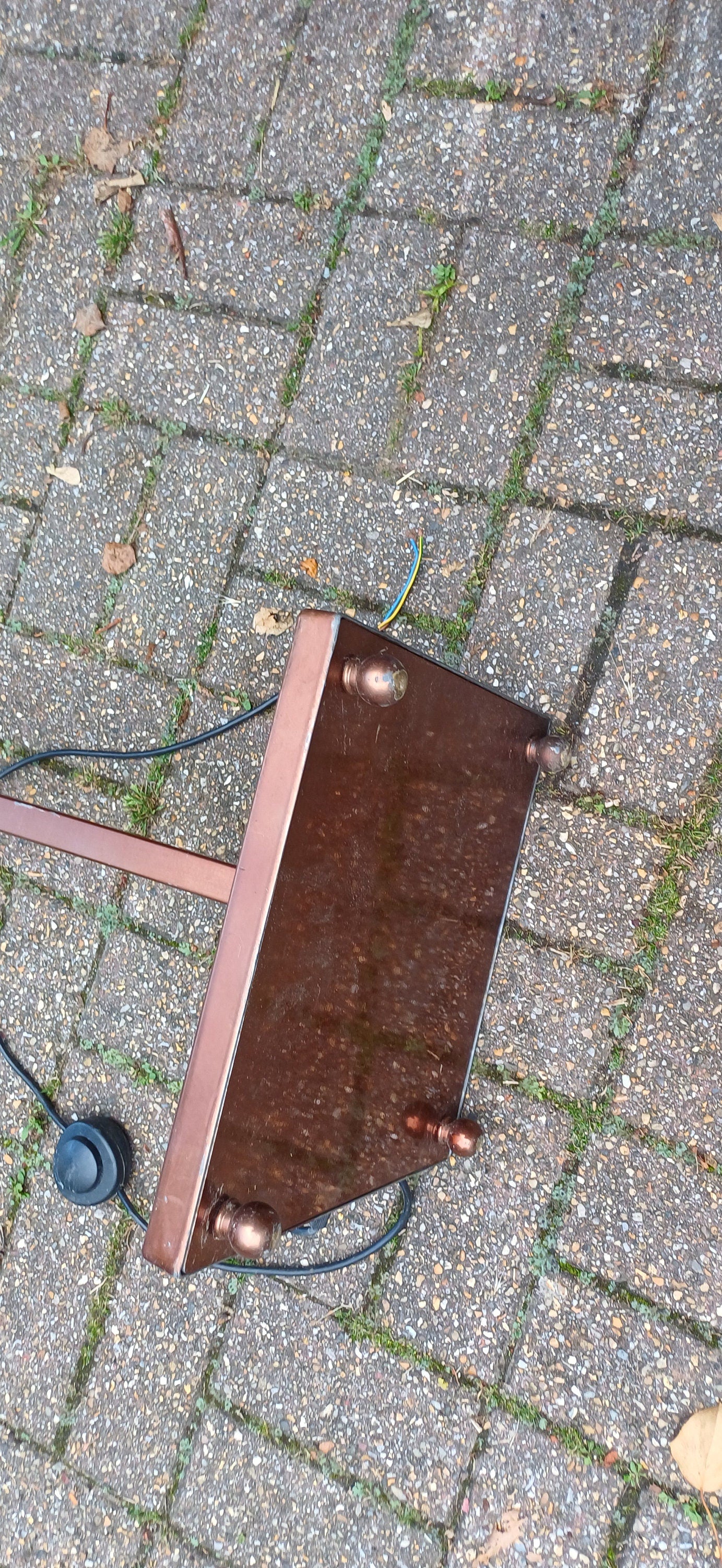 Top Quality Vintage Designer Retro 80s Reproduction of an Art Deco Standard Lamp with Copper Finish.