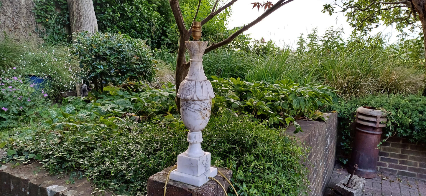 Huge Impressive Marble 1960s Table Lamp