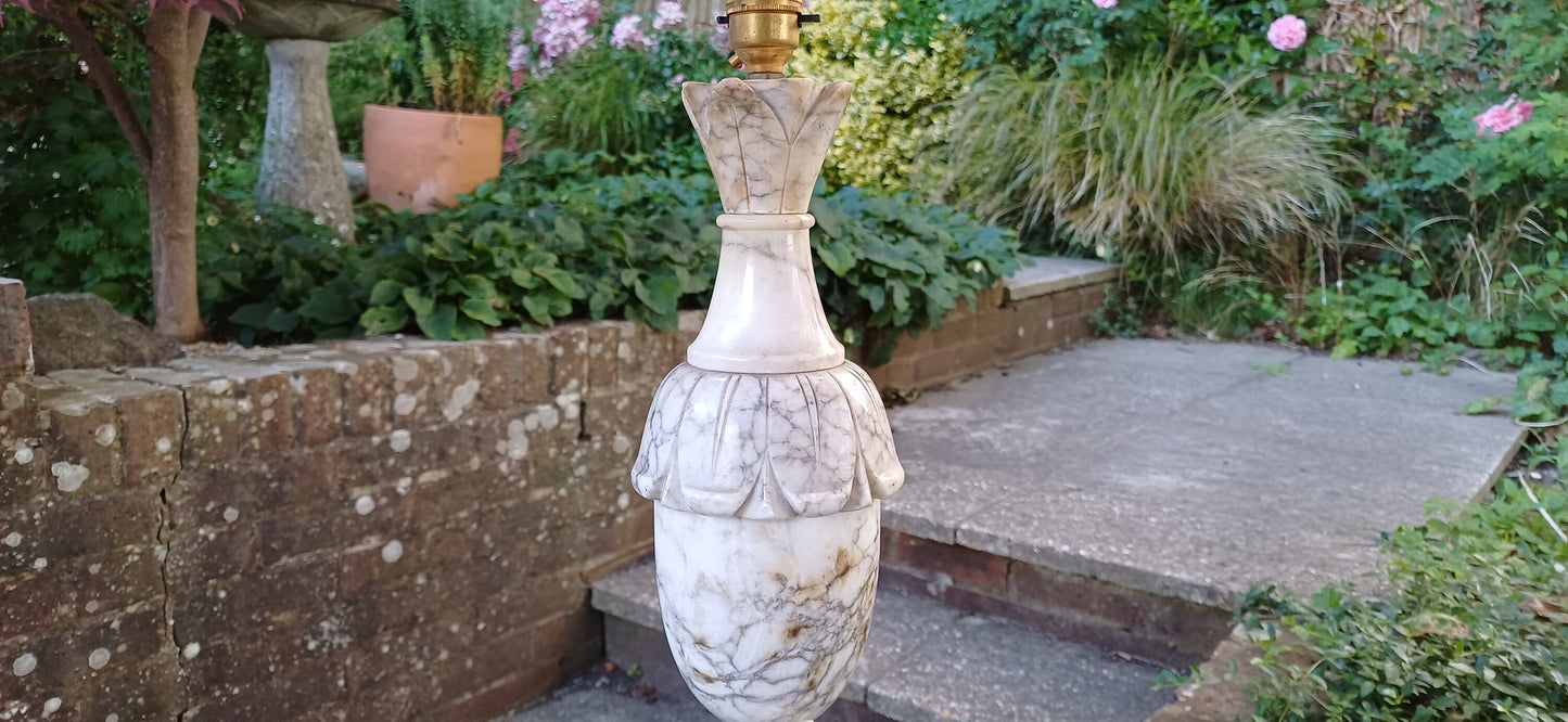 Huge Impressive Marble 1960s Table Lamp