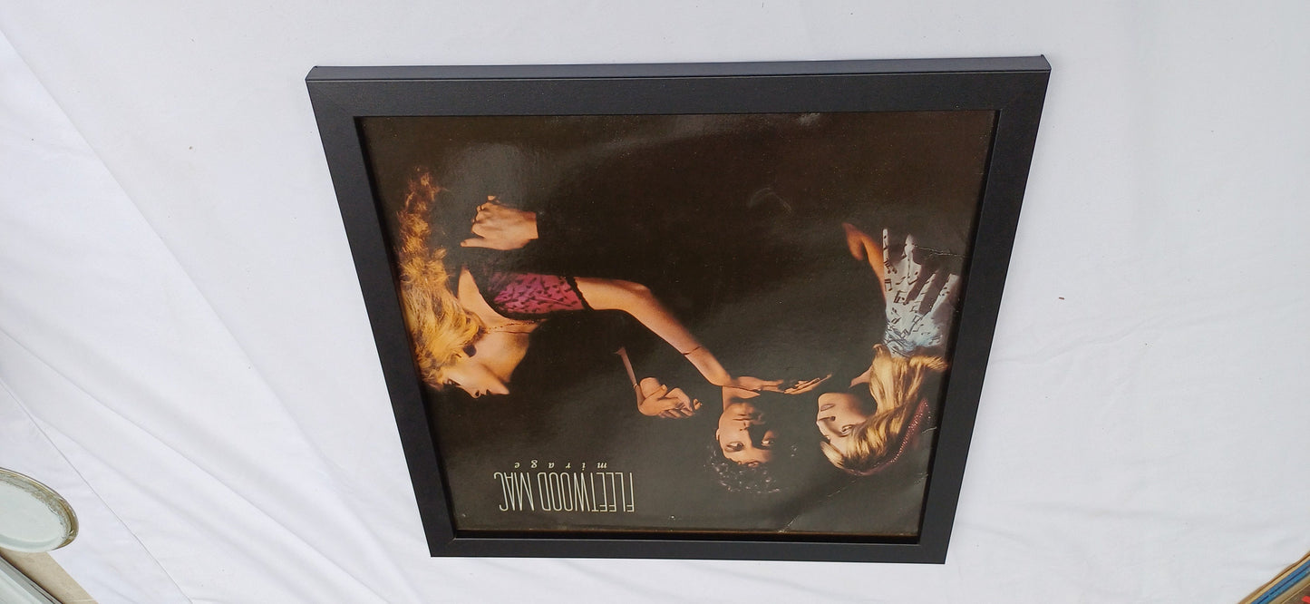 Fleetwood Mac Mirage Genuine Original Framed Glazed Album Cover Pop Art Memorabilia.