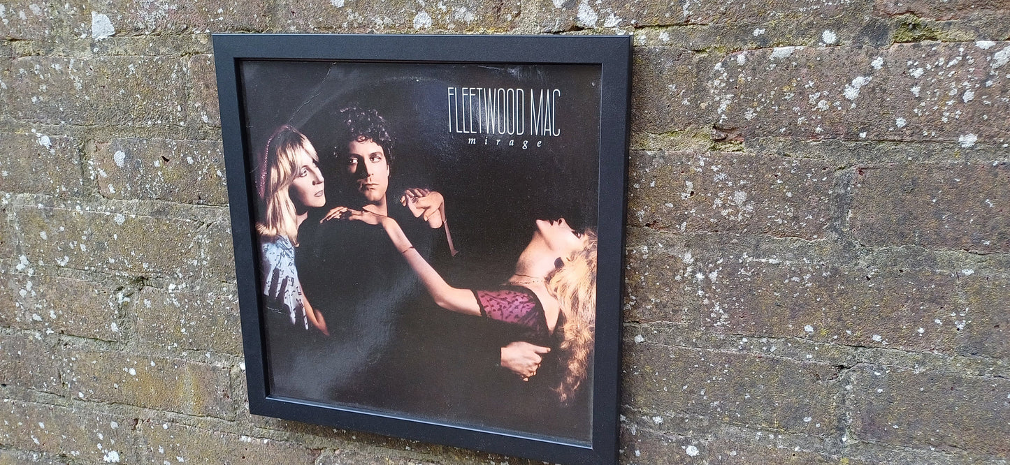 Fleetwood Mac Mirage Genuine Original Framed Glazed Album Cover Pop Art Memorabilia.