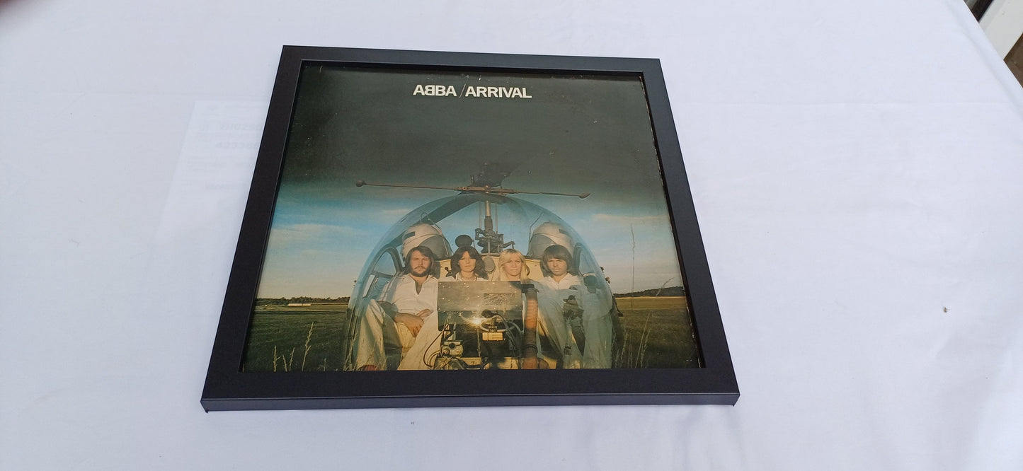 Abba Arrival Genuine Original Framed Glazed Album Cover Pop Art Memorabilia.