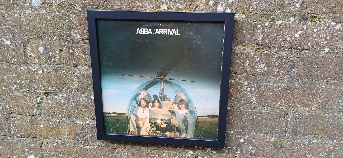 Abba Arrival Genuine Original Framed Glazed Album Cover Pop Art Memorabilia.