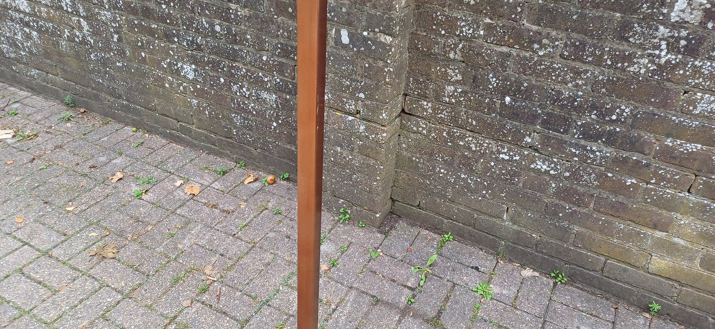 Top Quality Vintage Designer Retro 80s Reproduction of an Art Deco Standard Lamp with Copper Finish.