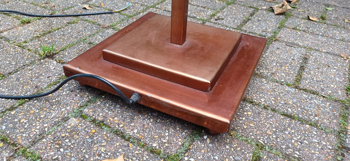Top Quality Vintage Designer Retro 80s Reproduction of an Art Deco Standard Lamp with Copper Finish.