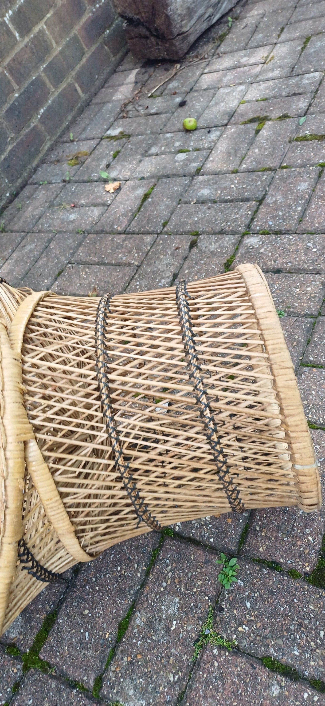 Superb Vintage Indian Childs Tub Chair Wicker Rattan Bamboo Cane.