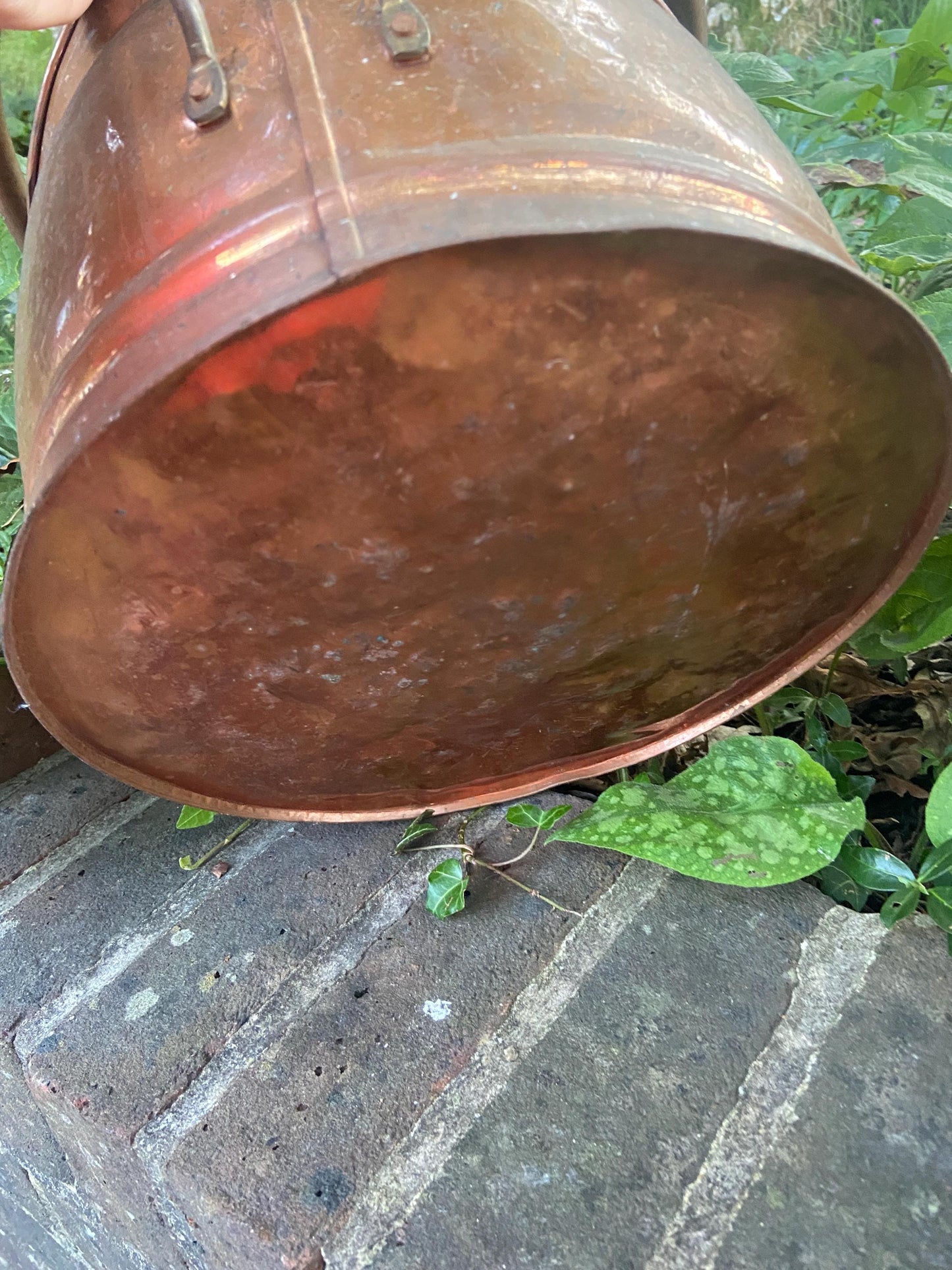 Vintage copper bucket, copper coal bucket - mid 20th century - great item, plant pot, planter, metal bucket, copper bucket, bronze bucket