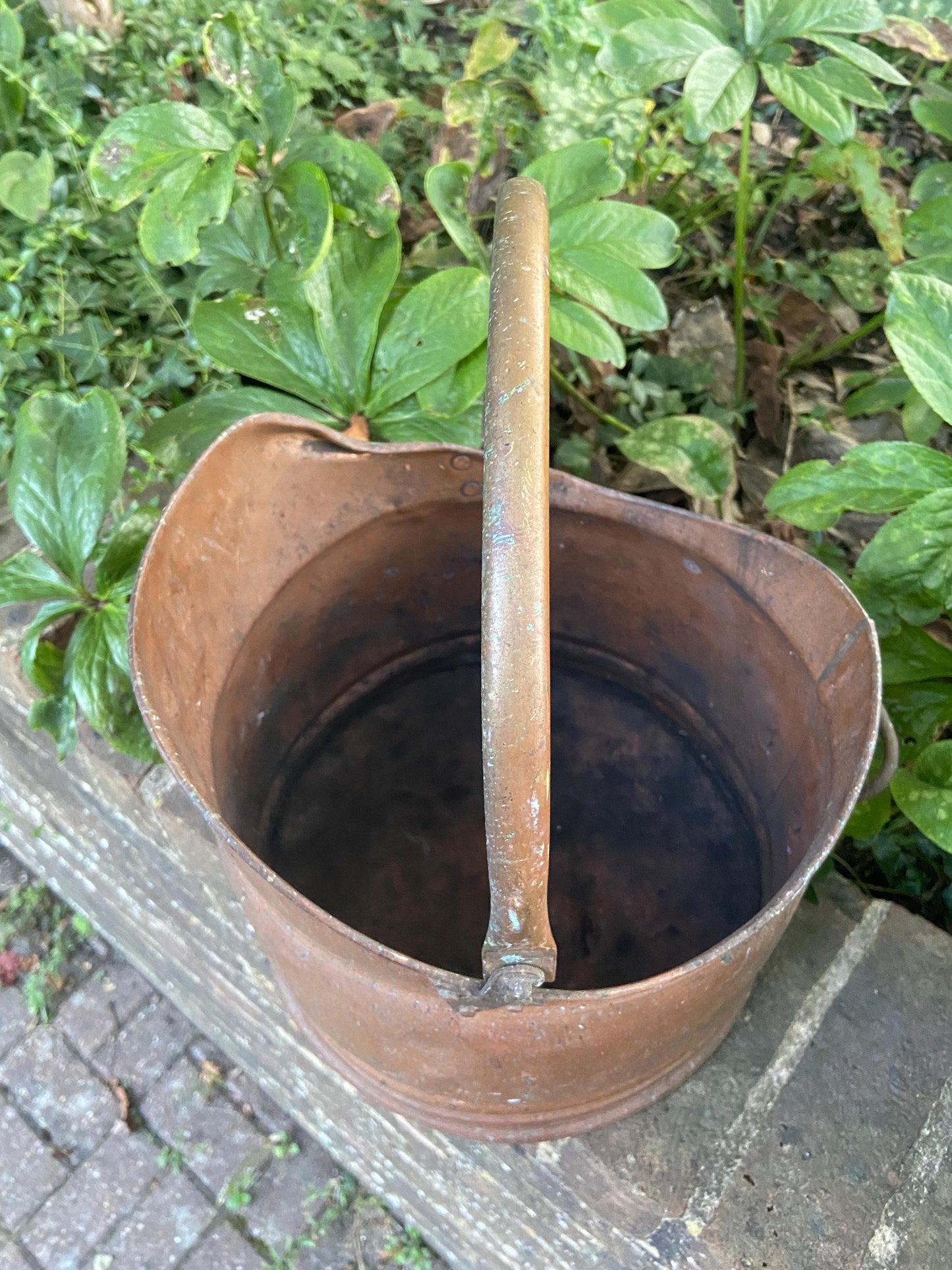 Vintage copper bucket, copper coal bucket - mid 20th century - great item, plant pot, planter, metal bucket, copper bucket, bronze bucket