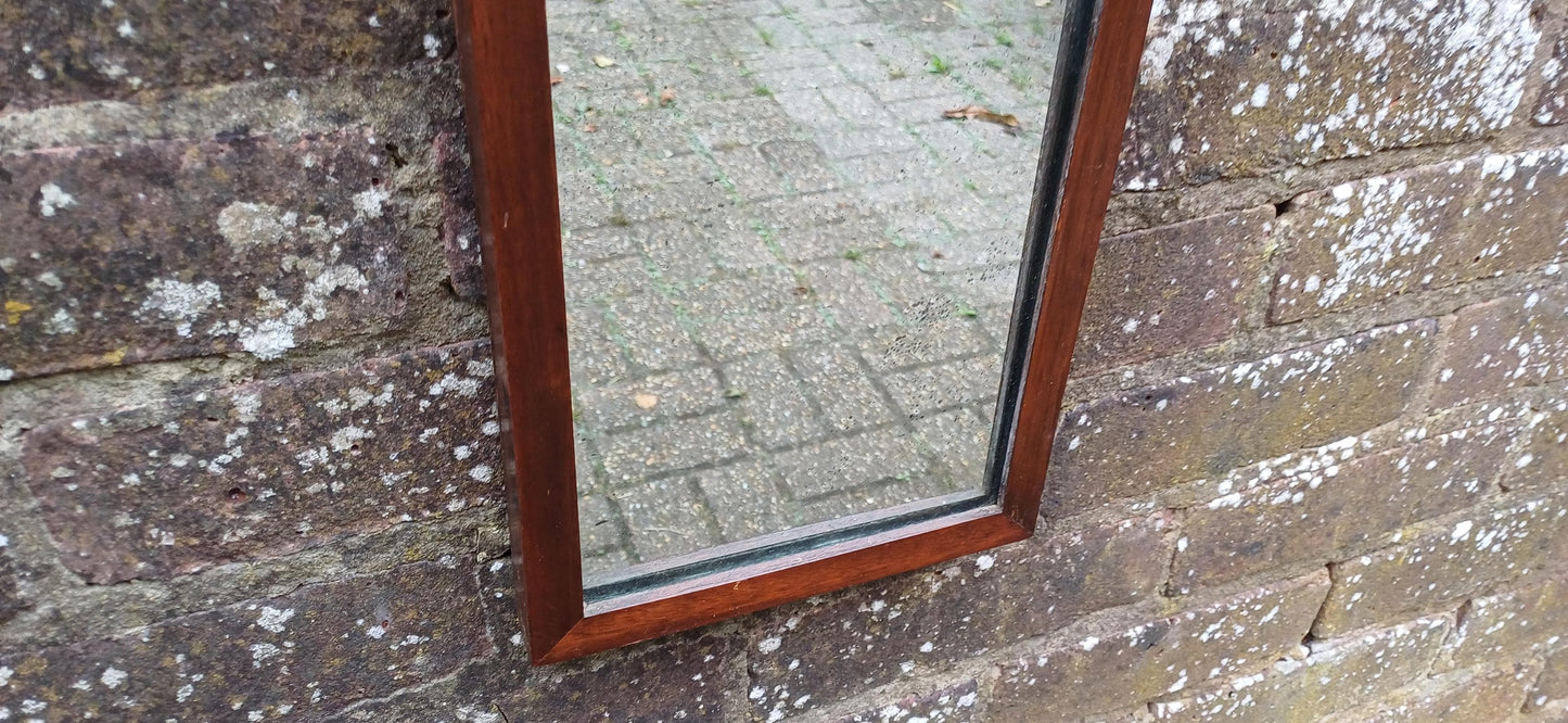 Quirky Pair of Upcycled Early 20th Century Shaped Mahogany Wall Mirrors.