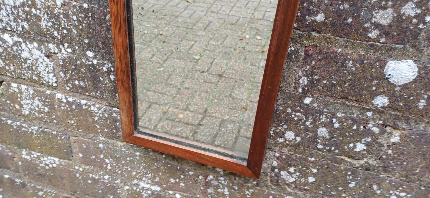 Quirky Pair of Upcycled Early 20th Century Shaped Mahogany Wall Mirrors.