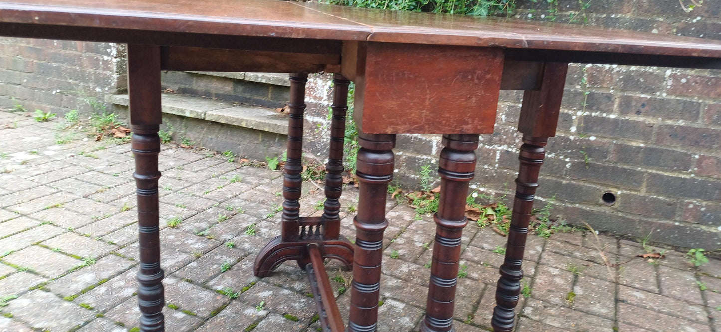 Top Quality Mahogany Vintage Victorian Sutherland Table Occasional Utility Side