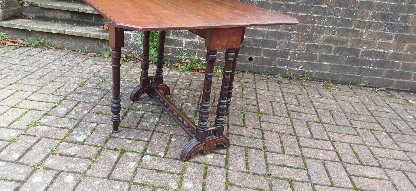 Top Quality Mahogany Vintage Victorian Sutherland Table Occasional Utility Side