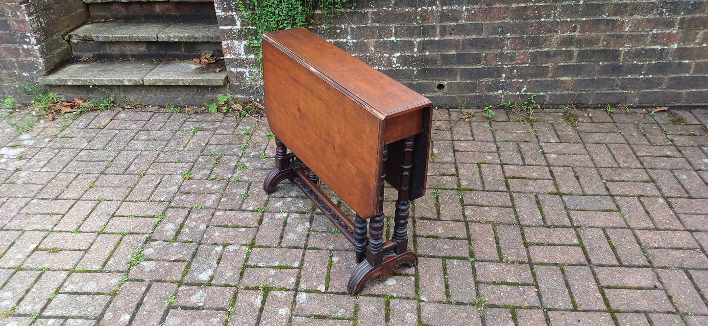 Top Quality Mahogany Vintage Victorian Sutherland Table Occasional Utility Side