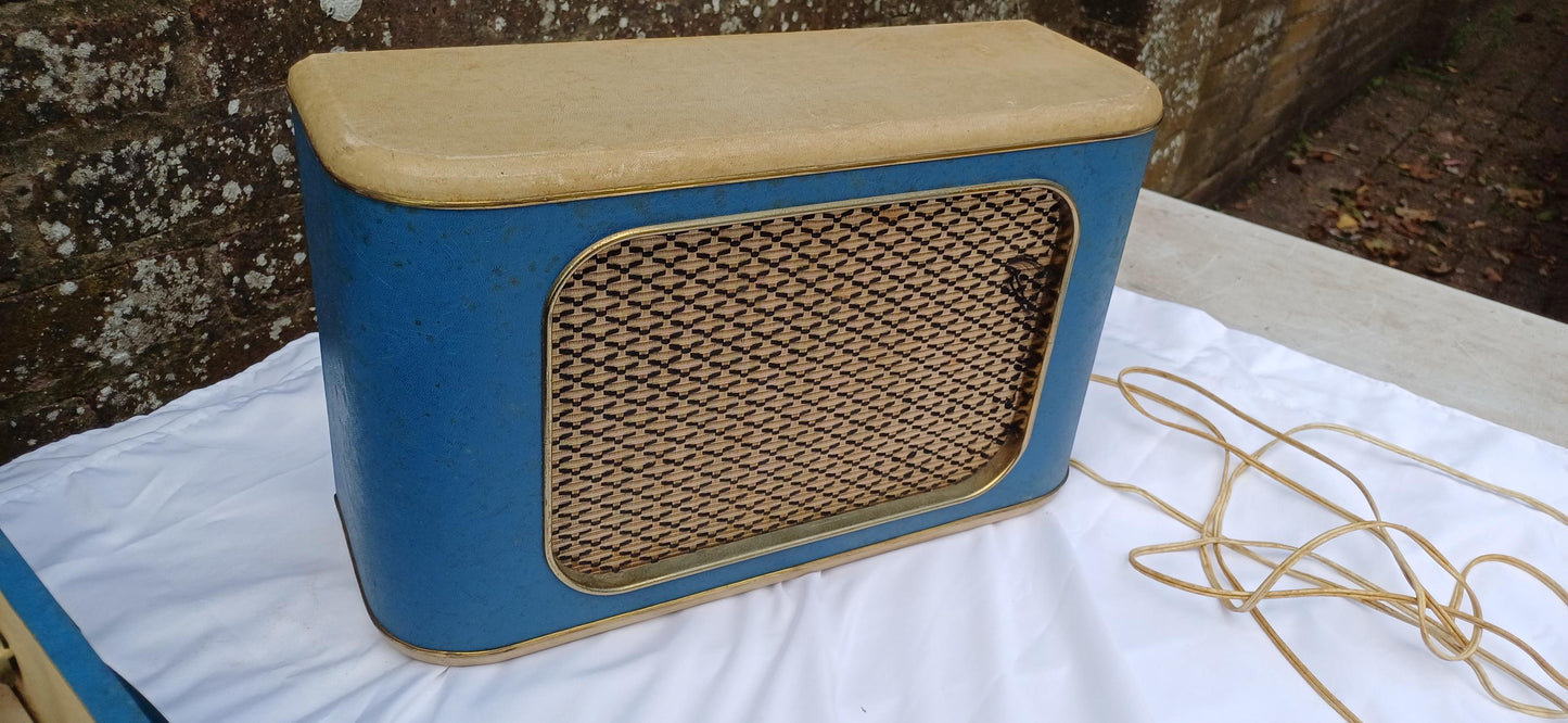Retro Dream! Superb Mid 20th Century Record Player and Speaker ‘Fidelity Radio’