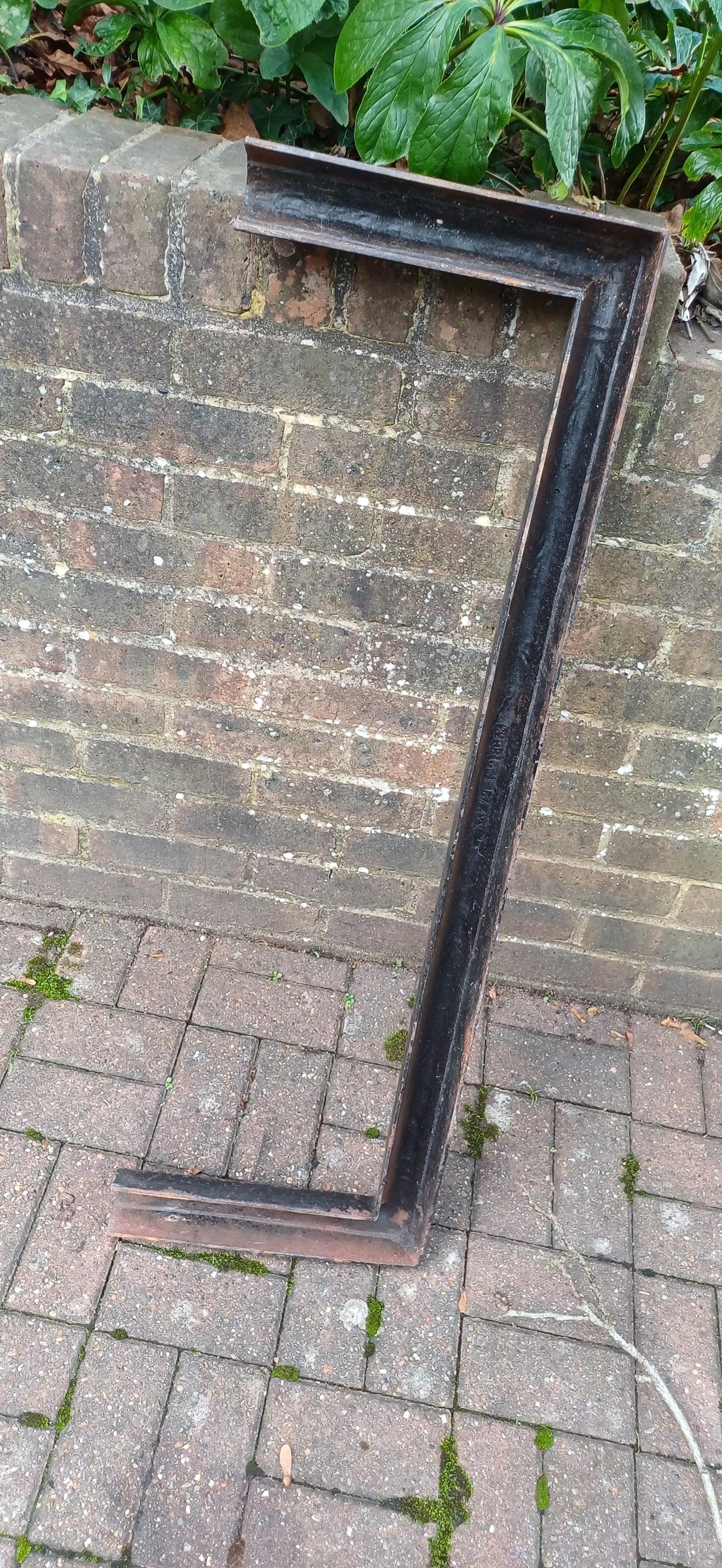 Large Age Worn Aesthetic Victorian Iron Decorative Fender Fireplace Guard