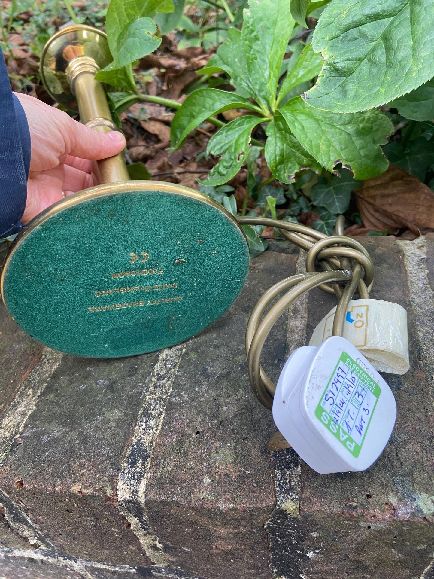 brass lamp quality made in england