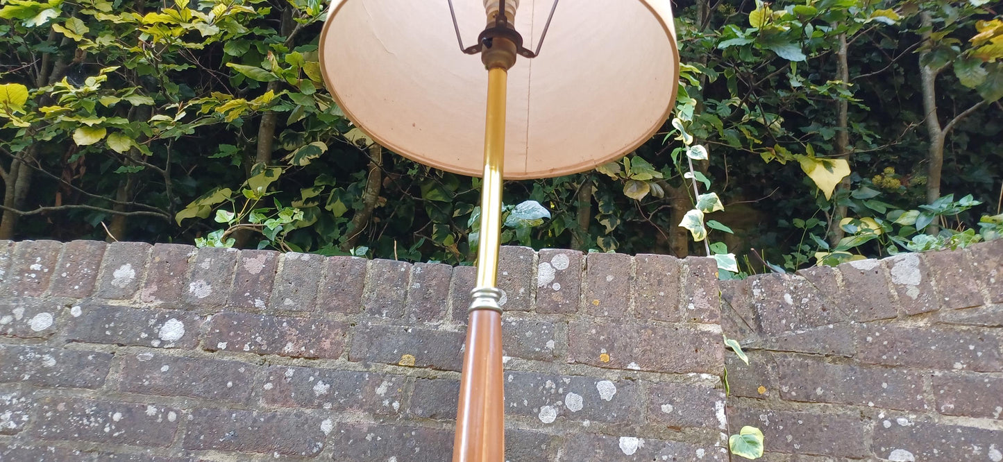 Classic Funky Working Retro Mid Century Standard Lamp Coffee Table Utility Combo with Original Shade. Free Hand Delivery.