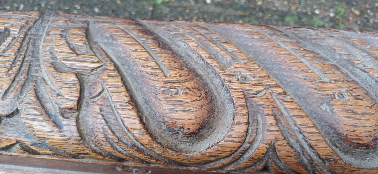 Glorious Victorian Carved Oak Fender Fireplace Hearth. Free Hand Delivery.