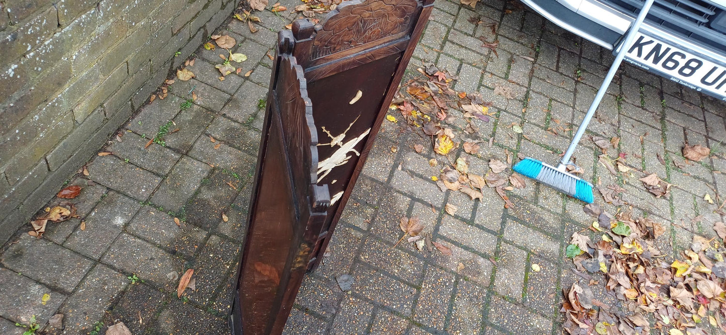 Beautiful Victorian Oriental Decorative Folding Screen Fire Screen