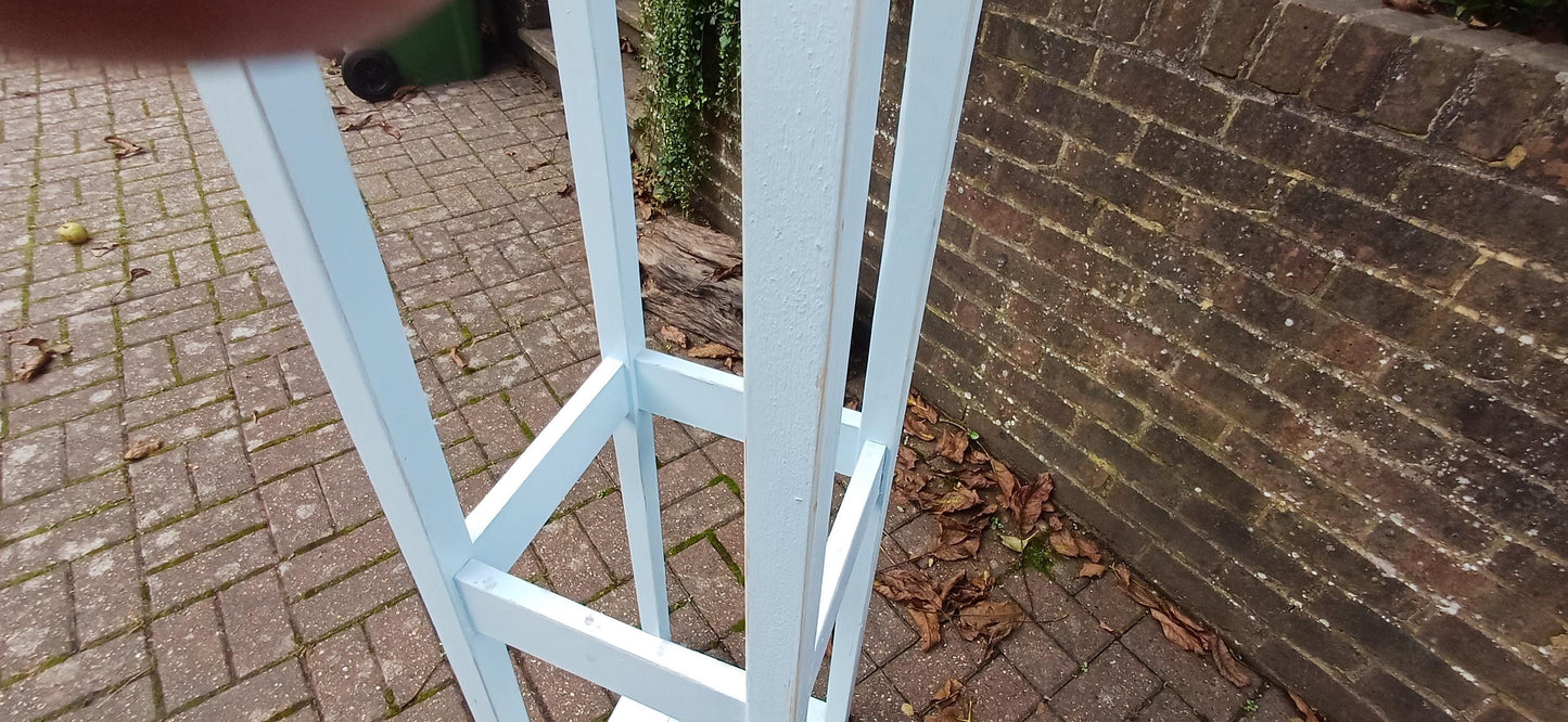 Tall Mid Century Vintage Retro Style Reproduction Coat Stick Umbrella Stand in Duck Egg Blue