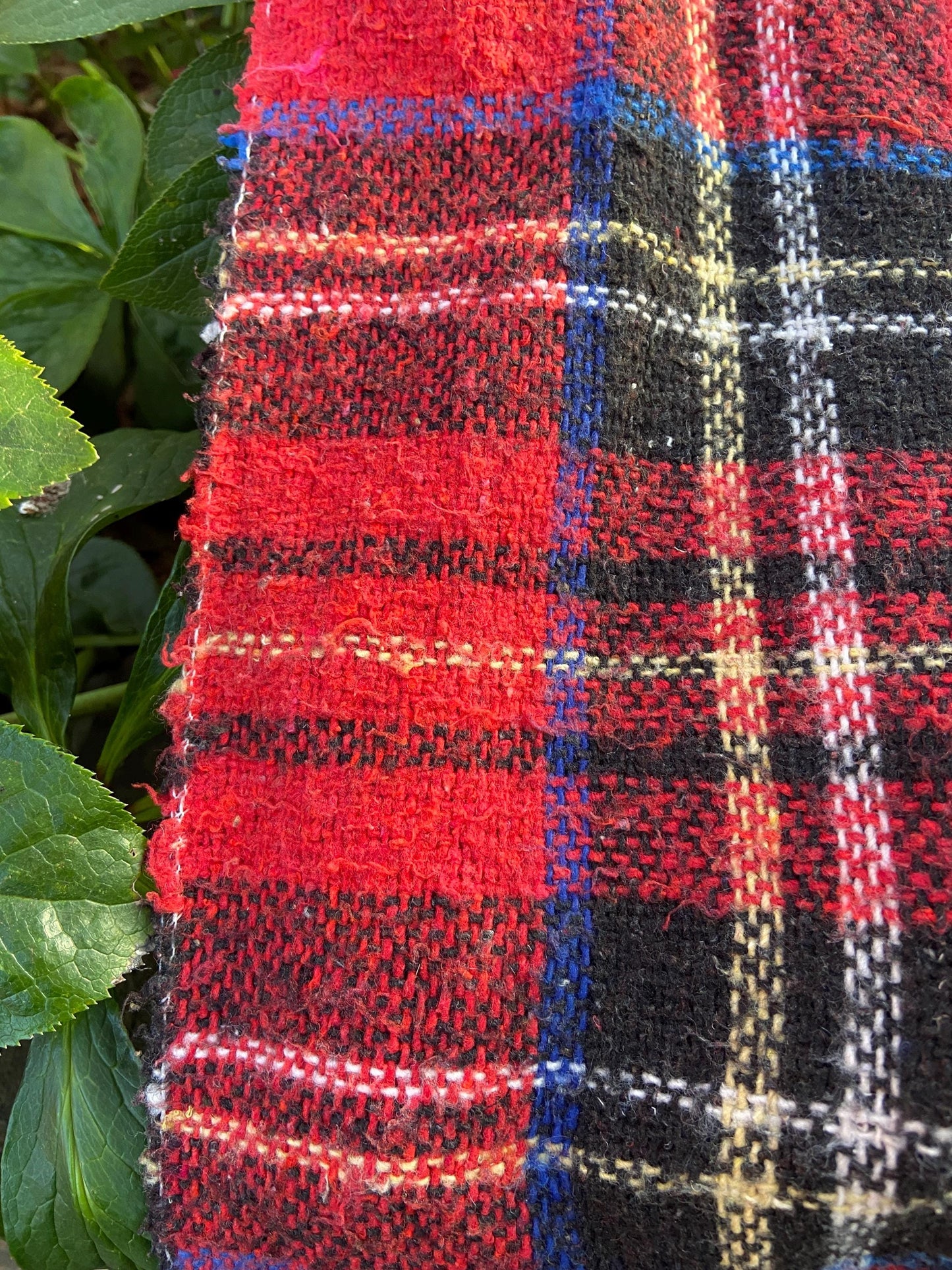 Vintage duo of woollen blankets - one large and one smller rectangular, picnic blankets picnic rugs, telly blankets