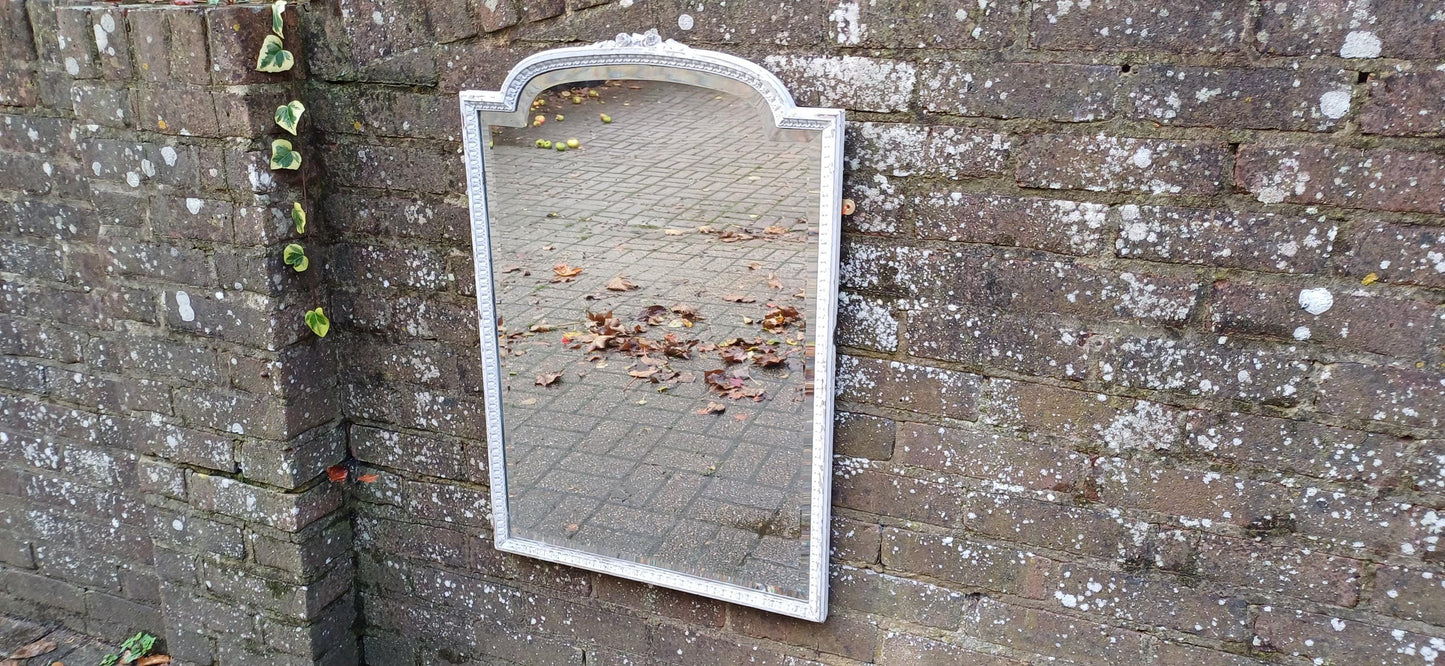 Large Vintage Early 20th Century Quality Painted Decorative Wall Mirror.