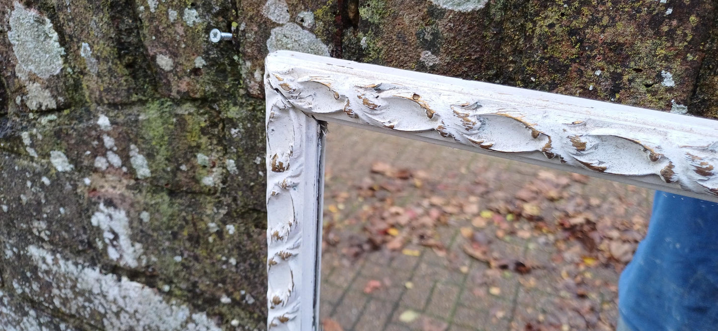 Amazing Tall Vintage Painted Mirror Contemporary Shabby Chic Farrow and Ball