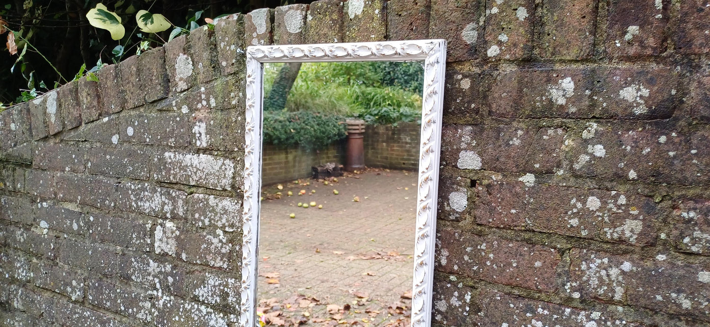 Amazing Tall Vintage Painted Mirror Contemporary Shabby Chic Farrow and Ball