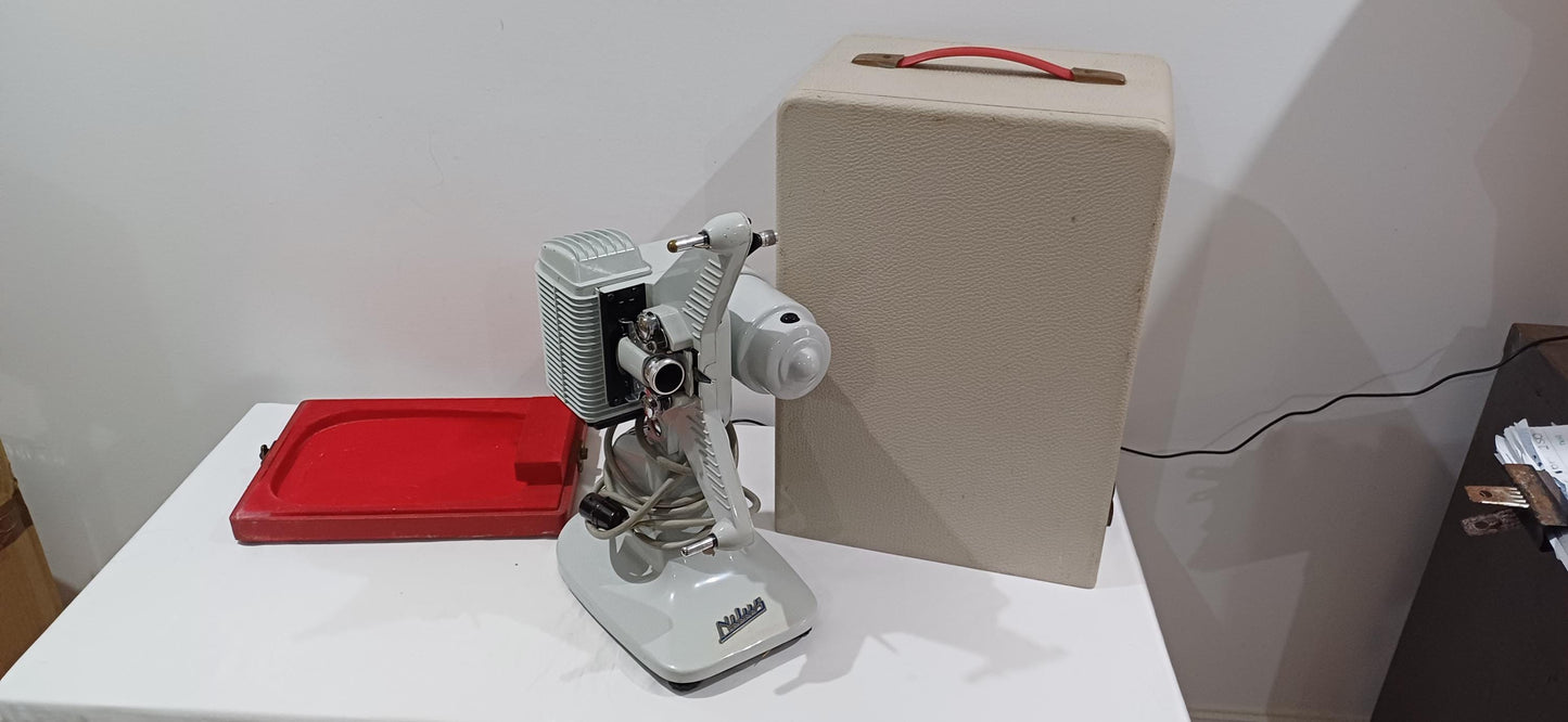 Vintage Retro Nilus Italian Projector in Case Industrial Electrical Décor