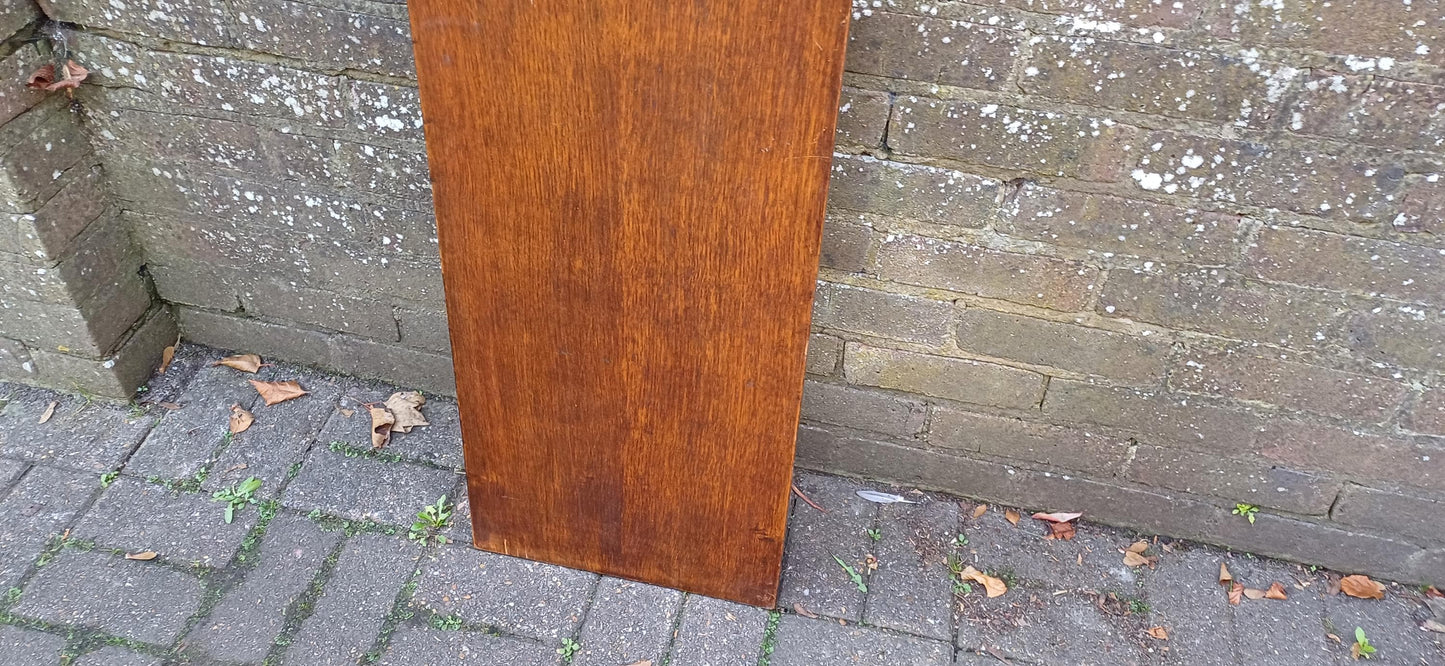 Beautiful 1920s Decorative Wooden Inlaid Oak Veneer Panel – Vintage Wall Art