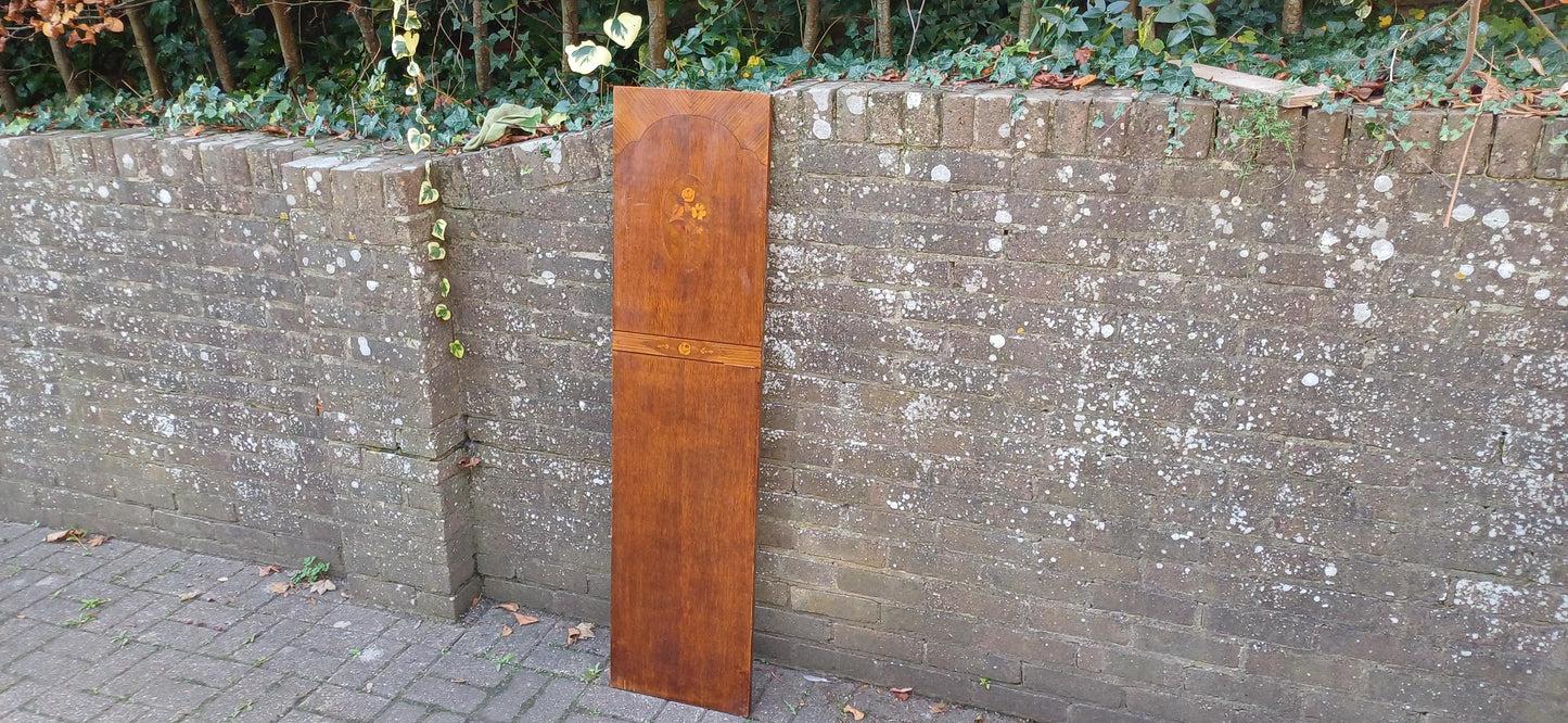 Beautiful 1920s Decorative Wooden Inlaid Oak Veneer Panel – Vintage Wall Art