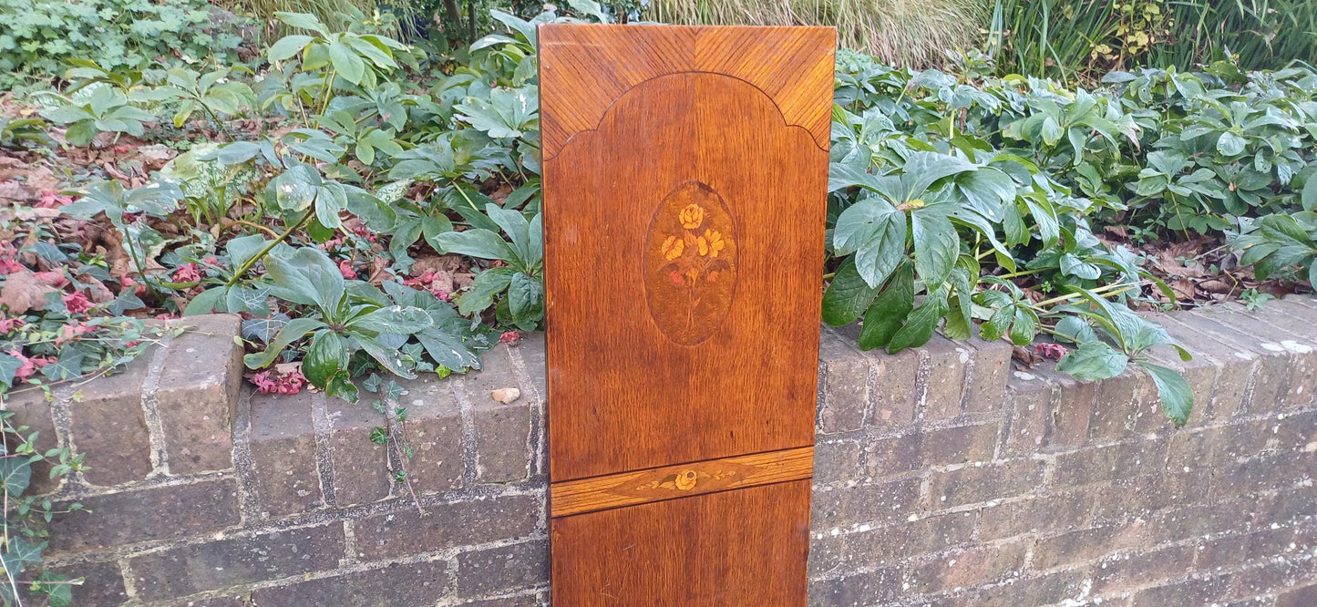 Beautiful 1920s Decorative Wooden Inlaid Oak Veneer Panel – Vintage Wall Art
