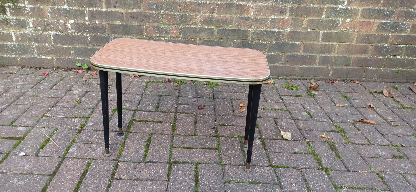 Small Mid-Century Retro Coffee Table | Compact Multi-Purpose Table | Vintage Functional Decor